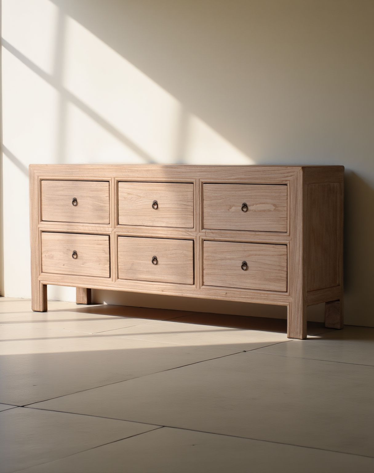TERRA LUNA NATURAL ELM CHEST OF DRAWERS
