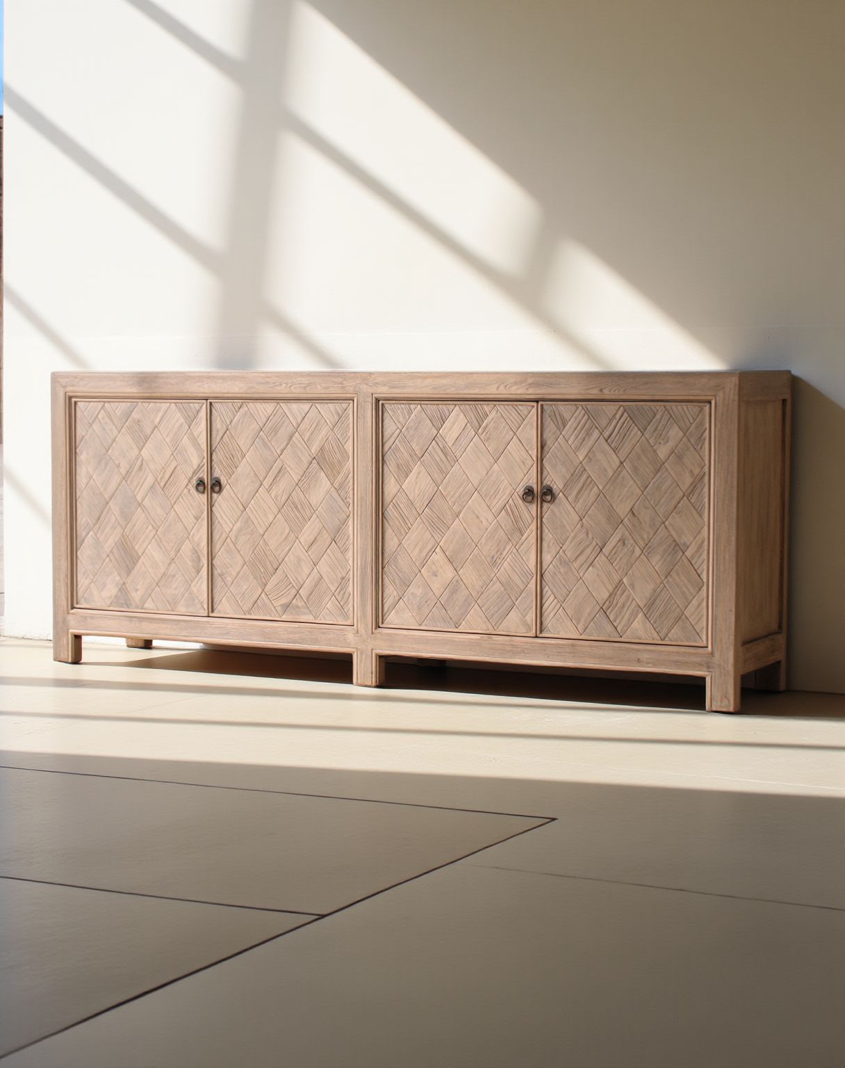 TRAVA NATURAL ELM 4 DOOR CABINET