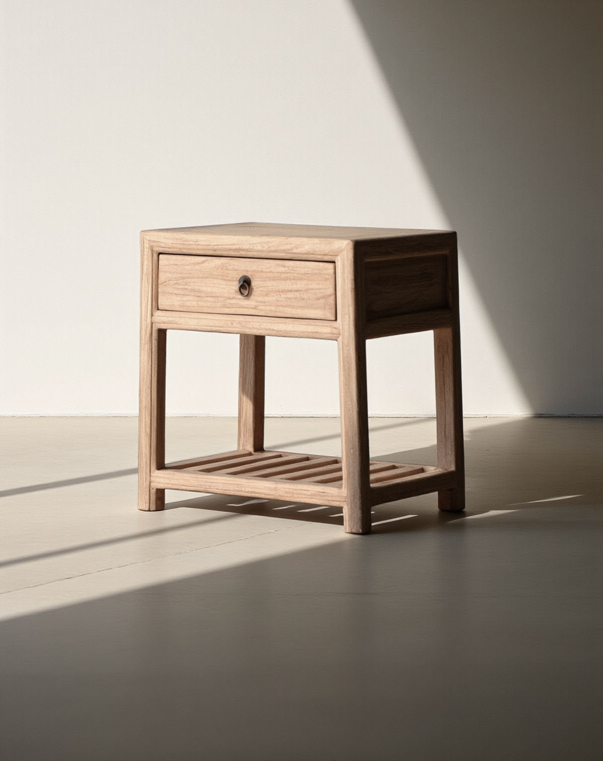 THALASSA NATURAL ELM BED SIDE