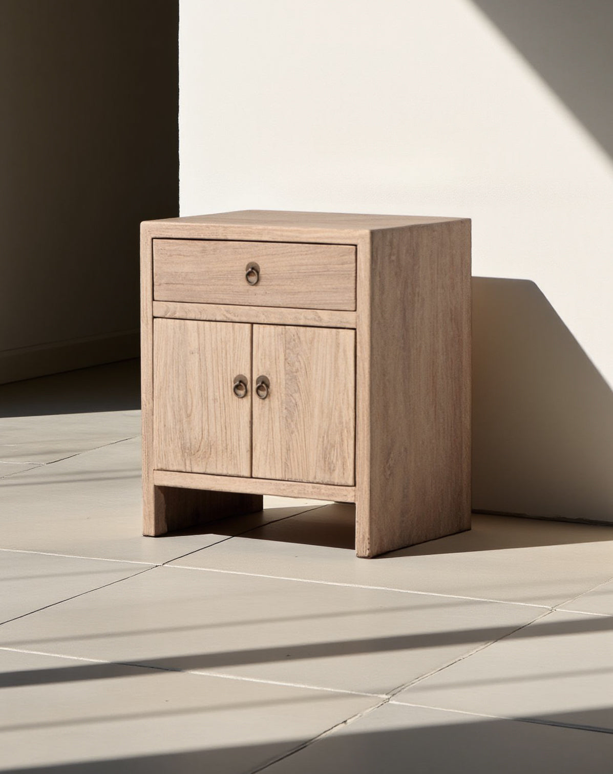 MARELA NATURAL ELM BED SIDE