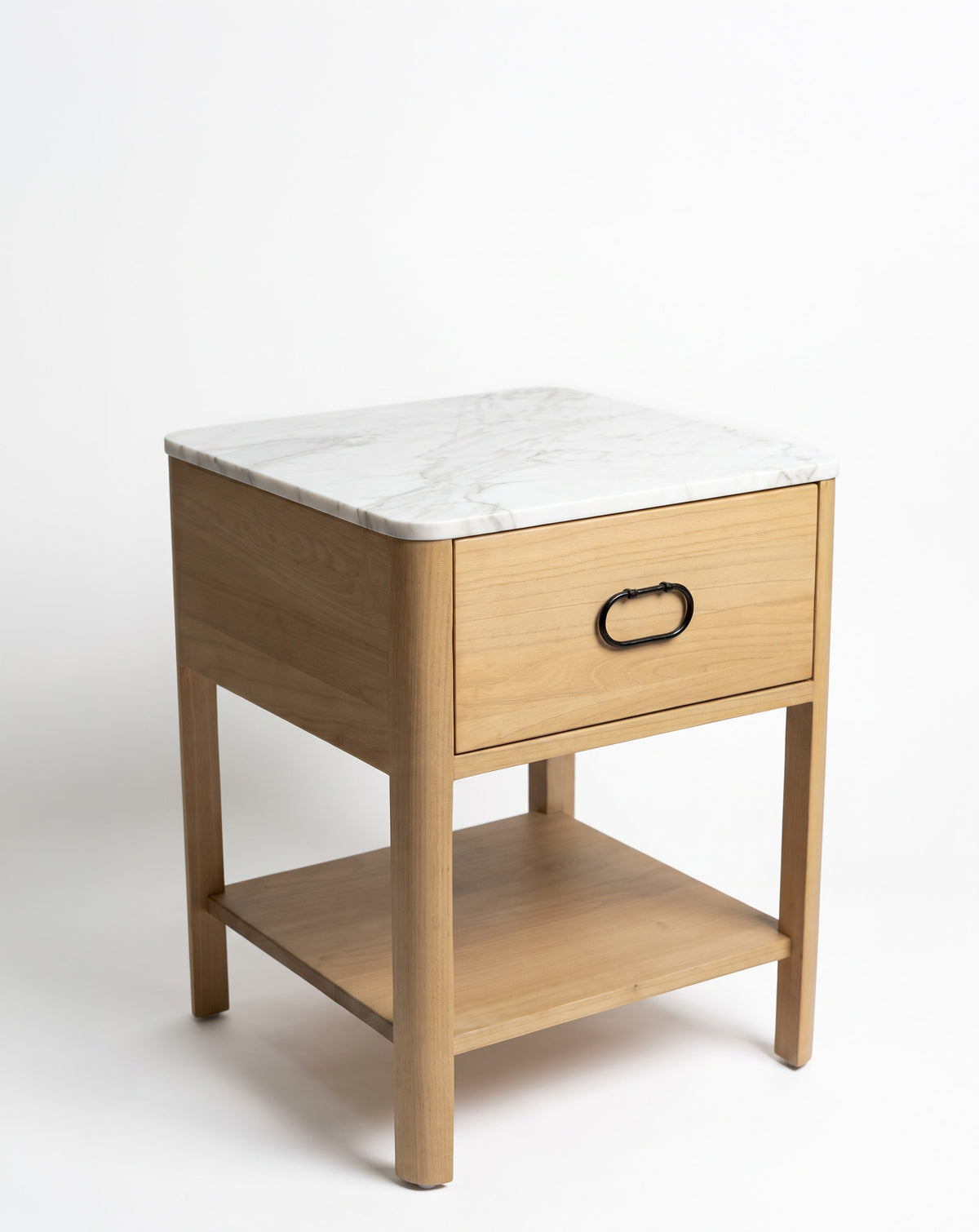 Mista Bedside Table - Gold Walnut Matte