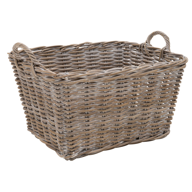 Rectangle Laundry Basket - Whitewash