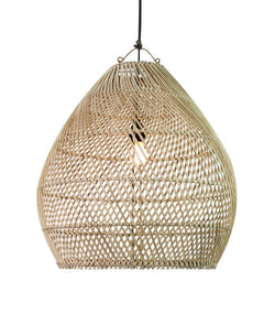 Coconut Woven Lamp Natural - Medium