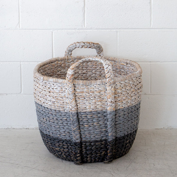 Water Hyacinth Round Basket - Large
