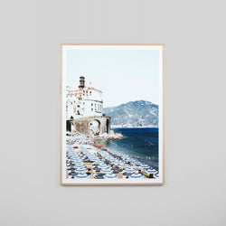 Amalfi Beach Framed Print
