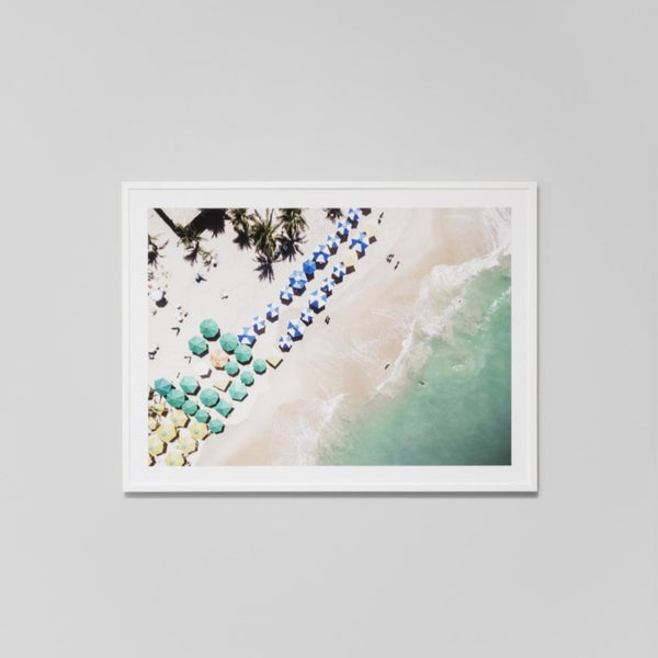 Beach Umbrellas Framed Print