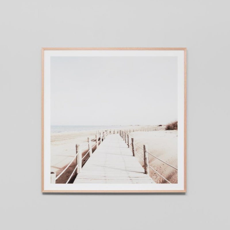 Faded Boardwalk Framed Print